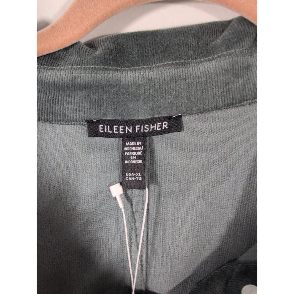 NWT $218 Eileen Fisher Woodland Classic Collar Velvet Jacket XL - Picture 9 of 14